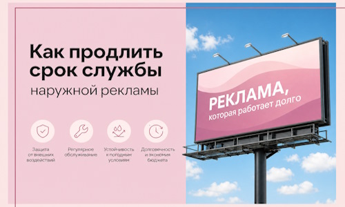 Как продлить срок службы наружной рекламы в Узловой