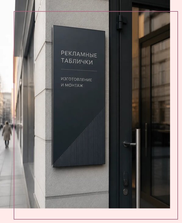 Рекламные таблички в Узловой по цене от 4583 р. | Аванза-Злв
