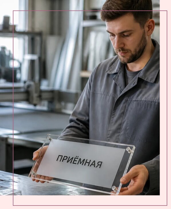 Таблички из оргстекла на заказ в Узловой от 3972 р. | Аванза-Злв